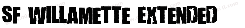 SF Willamette Extended字体转换